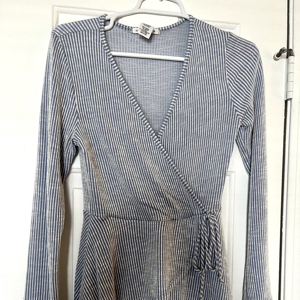 Caution To The Wind Ribbed Blouse